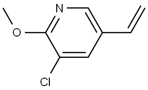 3-Chloro-2-methoxy-5-vinylpyridine Structure