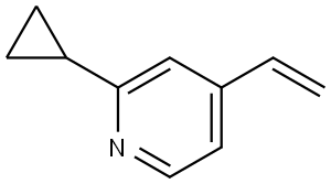 Pyridine, 2-cyclopropyl-4-ethenyl- Structure