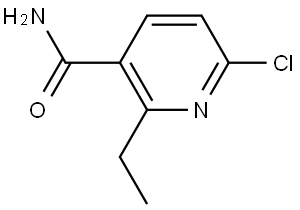 6-chloro-2-ethylnicotinamide Structure