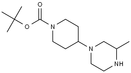 tert-butyl 4-(3-methylpiperazin-1-yl)piperidine-1-carboxylate Structure