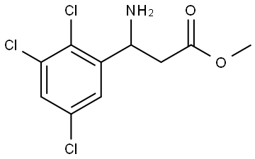 METHYL 3-AMINO-3-(2,3,5-TRICHLOROPHENYL)PROPANOATE Structure