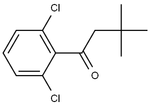 1-(2,6-Dichlorophenyl)-3,3-dimethyl-1-butanone Structure