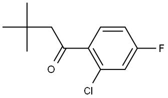 1-(2-Chloro-4-fluorophenyl)-3,3-dimethyl-1-butanone Structure