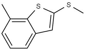 7-methyl-2-(methylthio)benzo[b]thiophene Structure