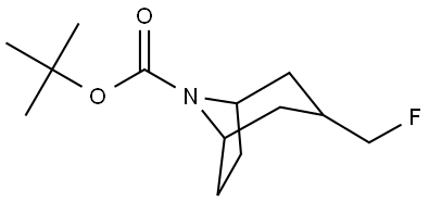 tert-butyl 3-(fluoromethyl)-8-azabicyclo[3.2.1]octane-8-carboxylate Structure