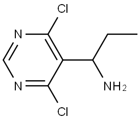 1-(4,6-DICHLOROPYRIMIDIN-5-YL)PROPAN-1-AMINE 구조식 이미지