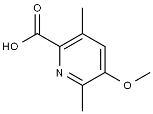 5-Methoxy-3,6-dimethyl-2-pyridinecarboxylic acid Structure