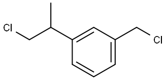 1-(chloromethyl)-3-(1-chloropropan-2-yl)benzene Structure