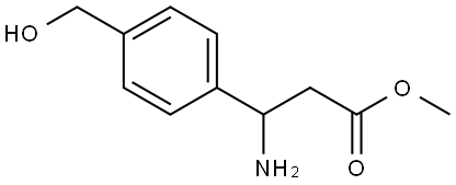 METHYL 3-AMINO-3-[4-(HYDROXYMETHYL)PHENYL]PROPANOATE Structure