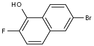 6-Bromo-2-fluoronaphthalen-1-ol Structure