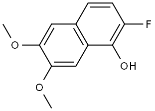 2-Fluoro-6,7-dimethoxynaphthalen-1-olê Structure