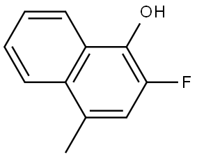 2-Fluoro-4-methylnaphthalen-1-ol Structure