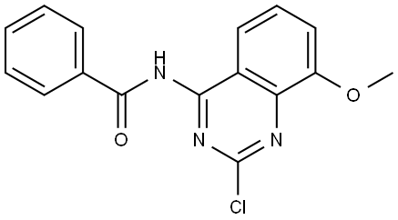 N-(2-Chloro-8-methoxyquinazolin-4-yl)benzamide Structure