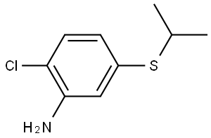 2-Chloro-5-[(1-methylethyl)thio]benzenamine Structure