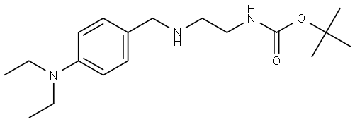 tert-butyl (2-((4-(diethylamino)benzyl)amino)ethyl)carbamate Structure