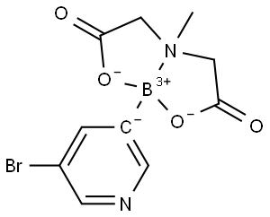 5-Bromopyridine-3-boronic  acid  MIDA  ester Structure