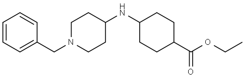 ethyl 4-((1-benzylpiperidin-4-yl)amino)cyclohexanecarboxylate Structure