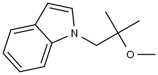 1-(2-Methoxy-2-methylpropyl)-1H-indole Structure