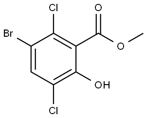 Methyl 3-bromo-2,5-dichloro-6-hydroxybenzoate Structure