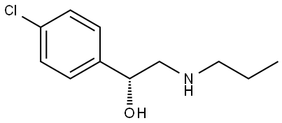 (R)-1-(4-chlorophenyl)-2-(propylamino)ethan-1-ol Structure