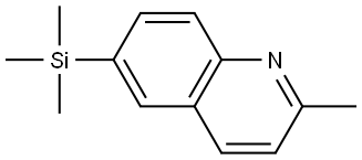 2-Methyl-6-(trimethylsilyl)quinoline Structure