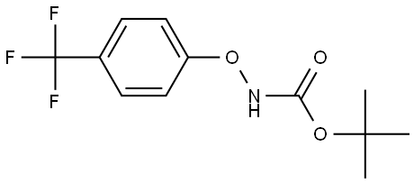 Carbamic acid, N-[4-(trifluoromethyl)phenoxy]-, 1,1-dimethylethyl ester Structure