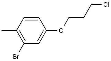 2-Bromo-4-(3-chloropropoxy)-1-methylbenzene Structure