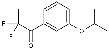 2,2-Difluoro-1-[3-(1-methylethoxy)phenyl]-1-propanone Structure