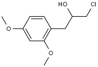 α-(Chloromethyl)-2,4-dimethoxybenzeneethanol Structure