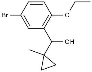 5-Bromo-2-ethoxy-α-(1-methylcyclopropyl)benzenemethanol Structure