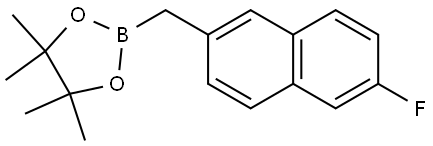 2-((6-fluoronaphthalen-2-yl)methyl)-4,4,5,5-tetramethyl-1,3,2-dioxaborolane Structure