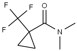 N,N-Dimethyl-1-(trifluoromethyl)cyclopropanecarboxamide Structure