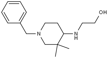 2-((1-benzyl-3,3-dimethylpiperidin-4-yl)amino)ethanol Structure