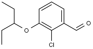 2-Chloro-3-(1-ethylpropoxy)benzaldehyde Structure