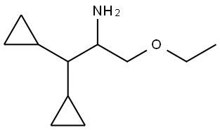 1,1-dicyclopropyl-3-ethoxypropan-2-amine Structure