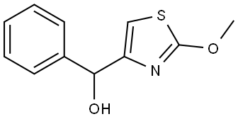 2-Methoxy-α-phenyl-4-thiazolemethanol Structure