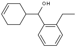 α-3-Cyclohexen-1-yl-2-ethylbenzenemethanol Structure