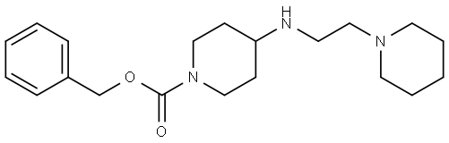 benzyl 4-((2-(piperidin-1-yl)ethyl)amino)piperidine-1-carboxylate Structure