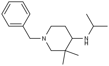 1-benzyl-N-isopropyl-3,3-dimethylpiperidin-4-amine Structure