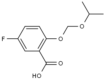 5-fluoro-2-(isopropoxymethoxy)benzoic acid Structure