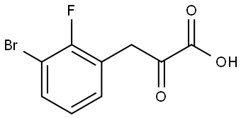 Benzenepropanoic acid, 3-bromo-2-fluoro-α-oxo- Structure