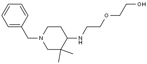 2-(2-((1-benzyl-3,3-dimethylpiperidin-4-yl)amino)ethoxy)ethanol Structure