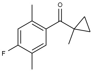 Methanone, (4-fluoro-2,5-dimethylphenyl)(1-methylcyclopropyl)- Structure