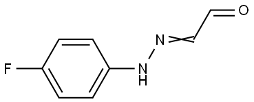 2-(2-(4-Fluorophenyl)hydrazono)ethanal Structure