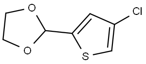 1,3-Dioxolane, 2-(4-chloro-2-thienyl)- Structure