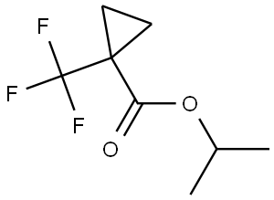 1-Methylethyl 1-(trifluoromethyl)cyclopropanecarboxylate Structure