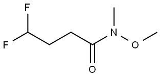 4,4-difluoro-N-methoxy-N-methylbutanamide Structure