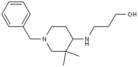 3-((1-benzyl-3,3-dimethylpiperidin-4-yl)amino)propan-1-ol Structure