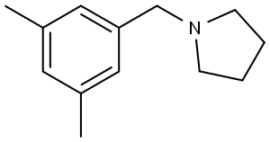 1-[(3,5-Dimethylphenyl)methyl]pyrrolidine Structure