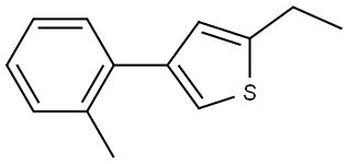 2-Ethyl-4-(2-methylphenyl)thiophene Structure